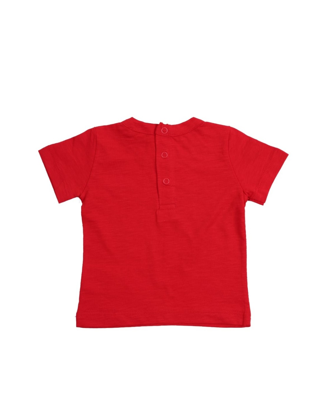 Boy\'s T-shirt with an application, red NDZ4536 - Online store - Boutique